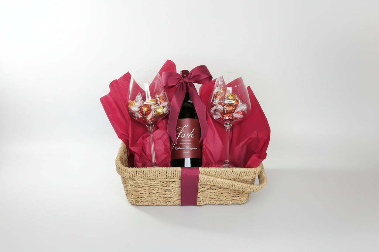 Wine and Chocolate Gift Basket