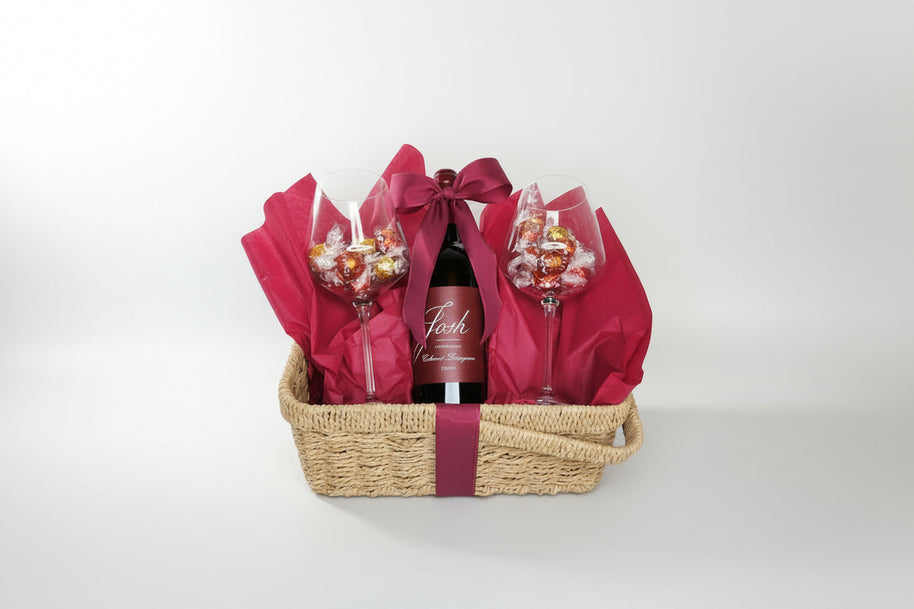 Wine and Chocolate Gift Basket