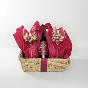 Wine and Chocolate Gift Basket