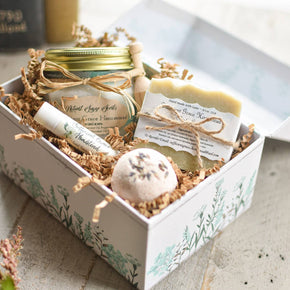 Custom Aromatherapy Spa Gift Set, Natural Skin Care