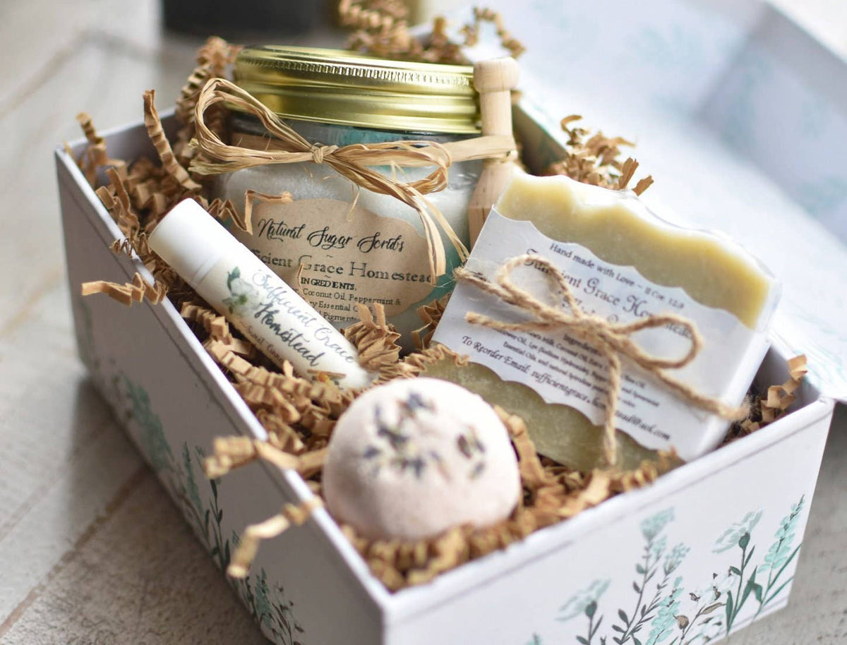 Custom Aromatherapy Spa Gift Set, Natural Skin Care