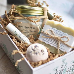 Custom Aromatherapy Spa Gift Set, Natural Skin Care