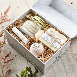 Custom Aromatherapy Spa Gift Set, Natural Skin Care