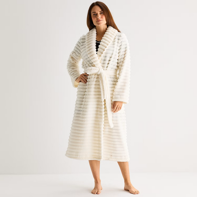 Pre-Wrapped Luxurious Liz Claiborne Women's Long Length Robe