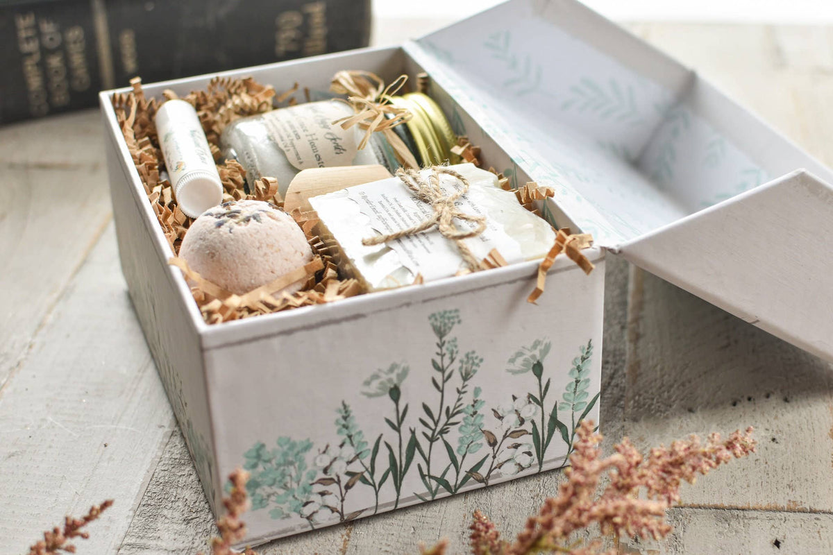 Custom Aromatherapy Spa Gift Set, Natural Skin Care