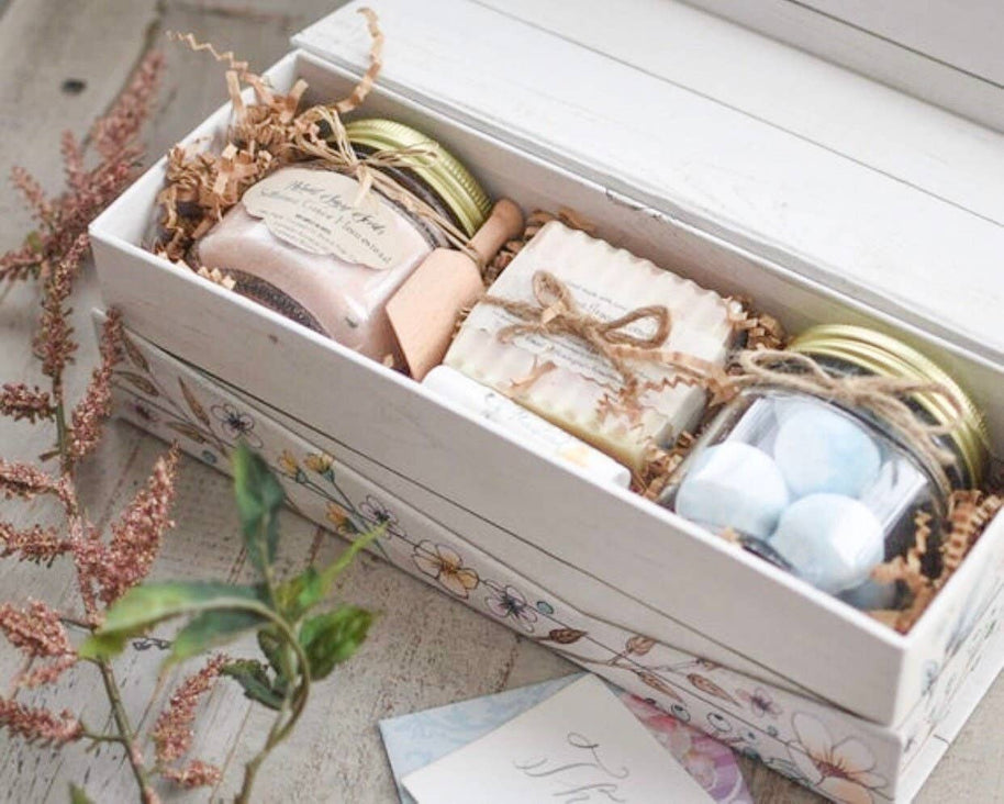 Natural Custom Spa Gift, Home Spa Kit, Christmas Gift